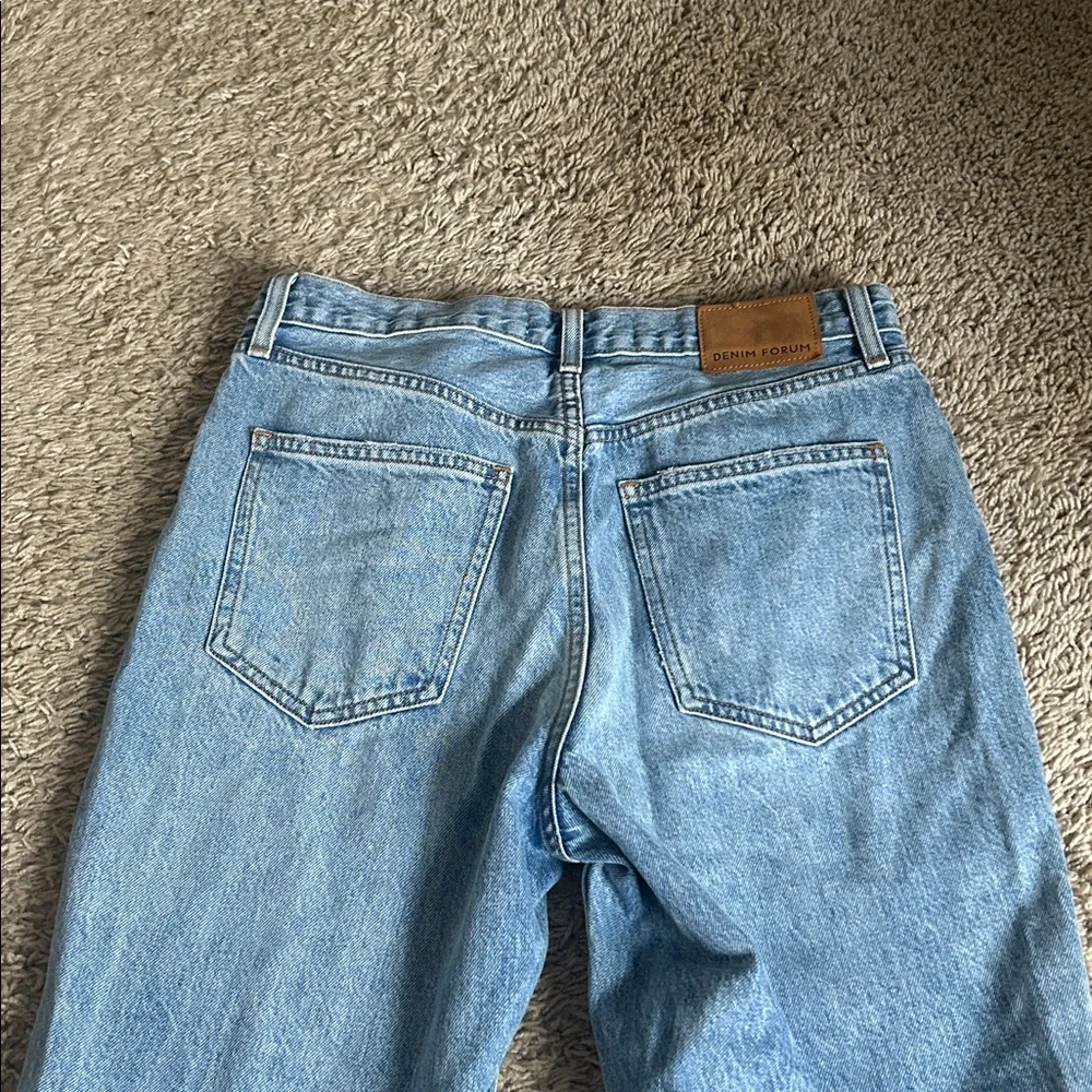 Denim Forum Light Blue Button-Fly Jeans - Picture 4 of 4